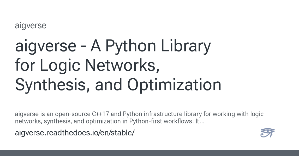 aigverse 0.1.2 documentation